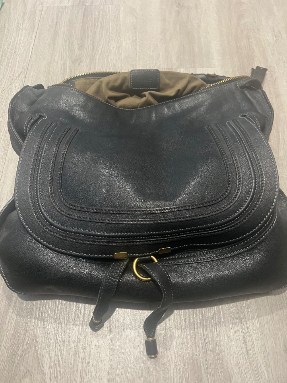 Chloe Marcie black hobo bag